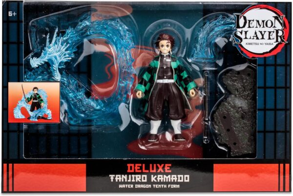 McFarlane Figura 5 Demon Slayer WV2 - Tanjiro Kamado Deluxe con Accesorios del Dragón de Agua - Imagen 2