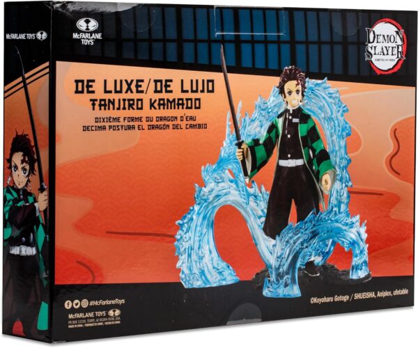 McFarlane Figura 5 Demon Slayer WV2 - Tanjiro Kamado Deluxe con Accesorios del Dragón de Agua - Imagen 4